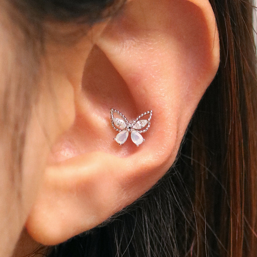 Moonstone butterfly piercing-2