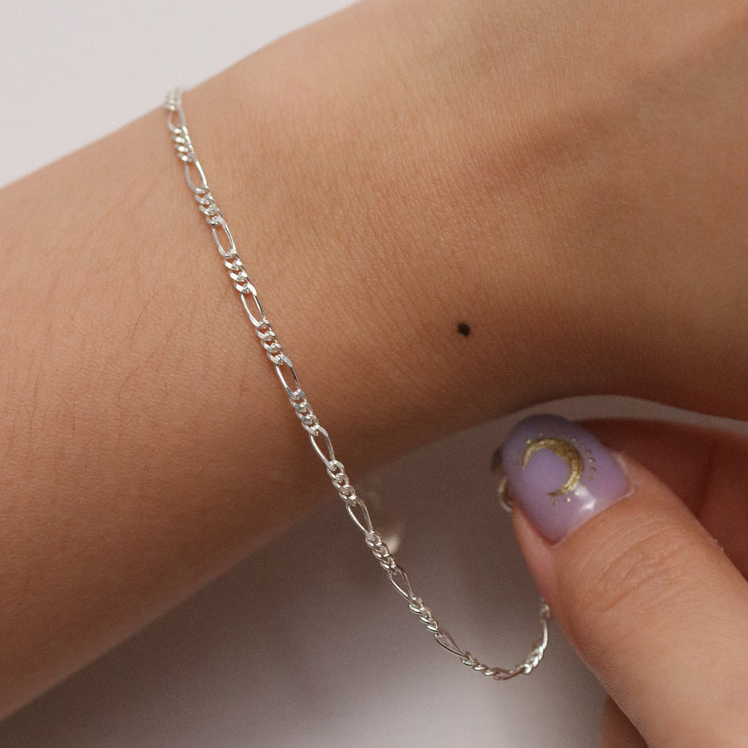Thick chain heart bracelet-2
