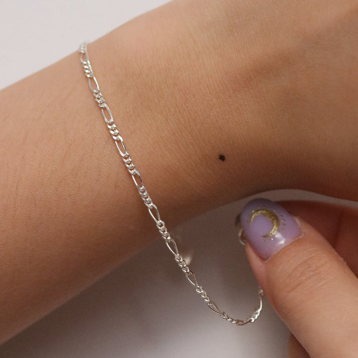 Thick chain heart bracelet-2