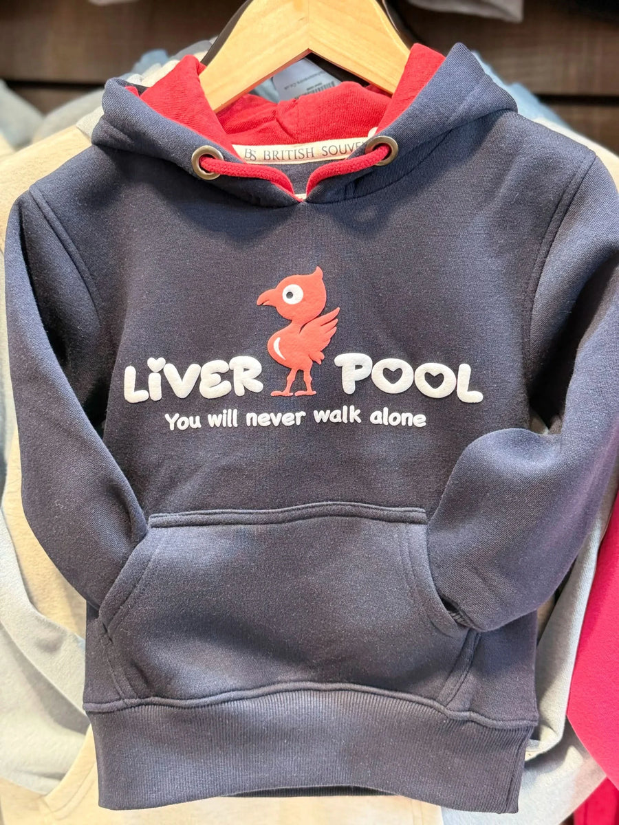 Navy Never Walk Alone Kids Hoodie PO-LIVNWA-N-7/8