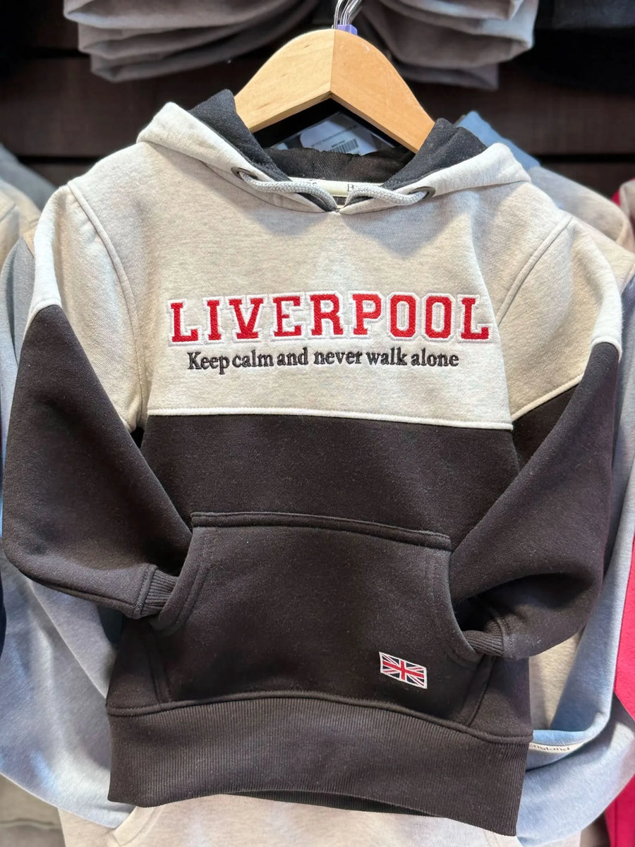 Black Keep Calm Kids Hoodie PO-LIVDUAL-B-7/8
