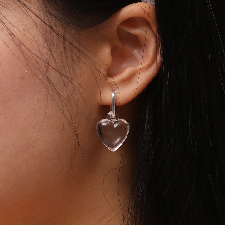 Heart huggie Earrings-1