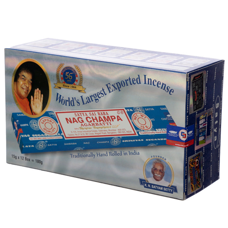 01401/01023 Satya Nag Champa Incense Sticks 15g INC112