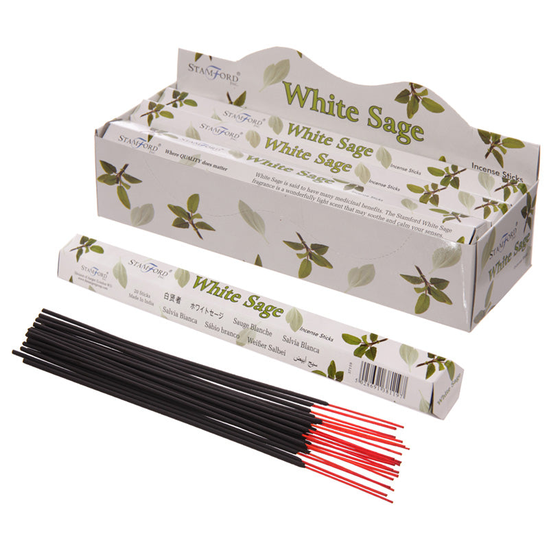 Stamford Premium Hex Incense Sticks White Sage INC220