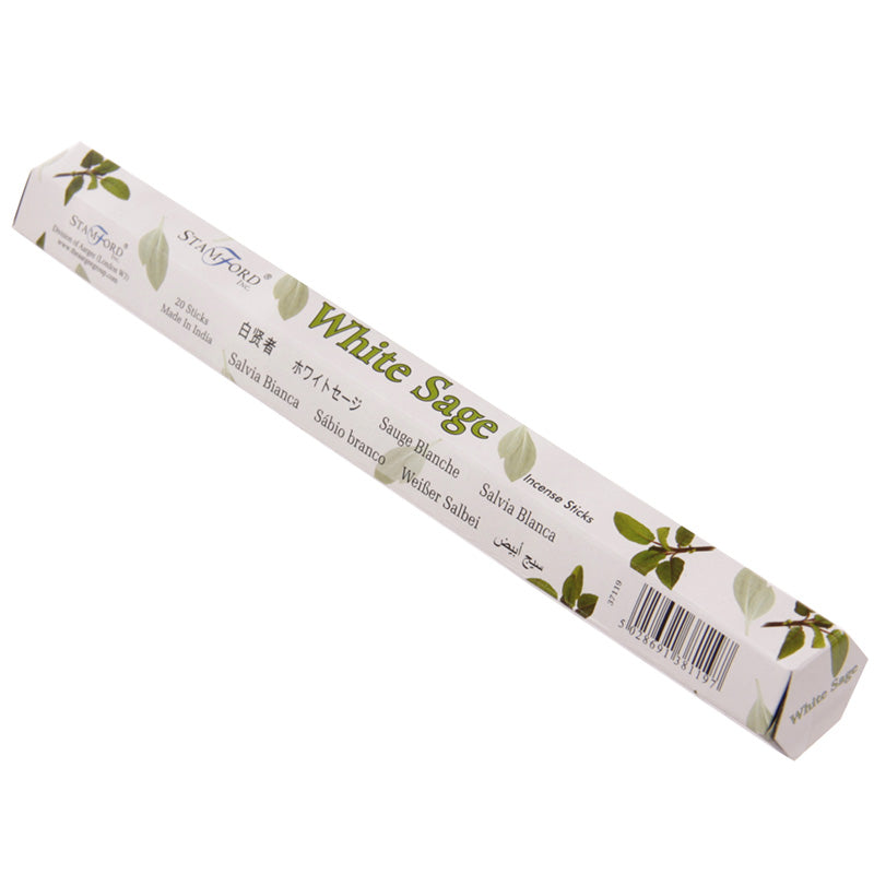 Stamford Premium Hex Incense Sticks White Sage INC220