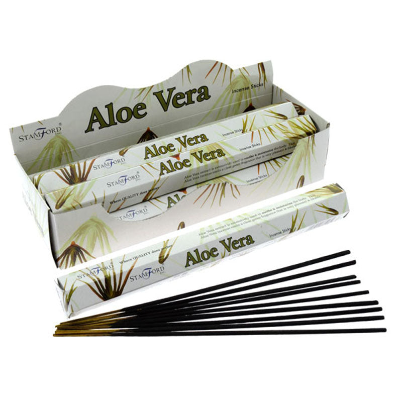 Stamford Premium Hex Incense Sticks Aloe Vera INC226