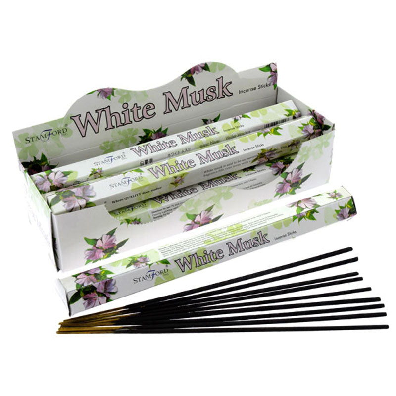 Stamford Premium Hex Incense Sticks White Musk INC227