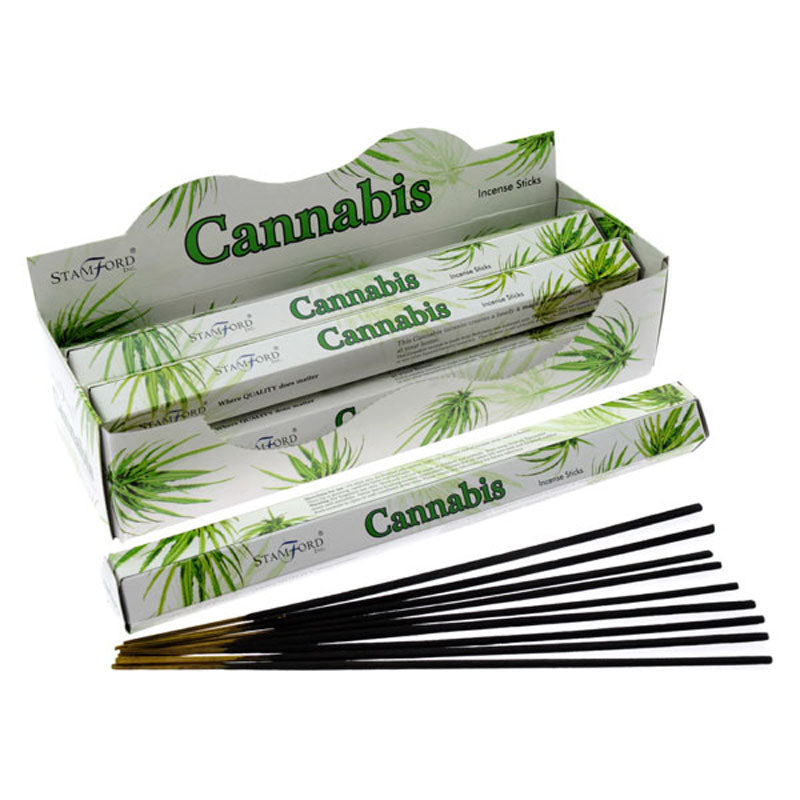 Stamford Premium Hex Incense Sticks Cannabis INC228