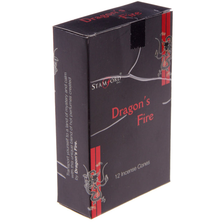 Stamford Black Incense Cones Dragons Fire INC289C