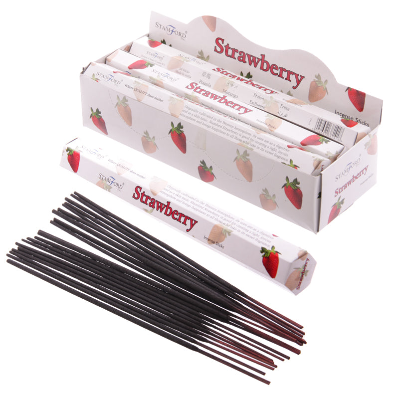 Stamford Premium Hex Incense Sticks Strawberry INC305