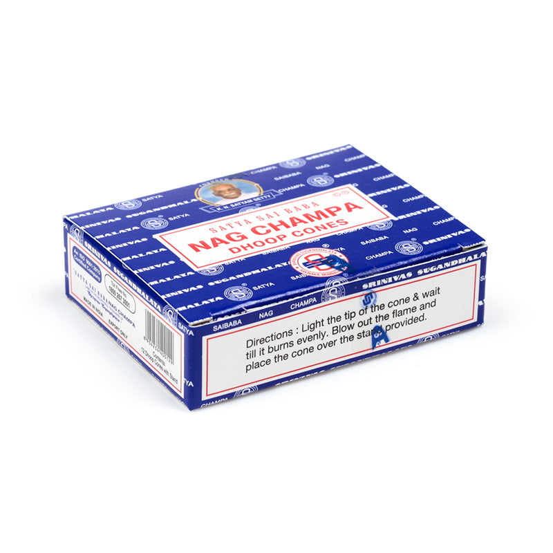 Satya Sai Baba Nag Champa Dhoop Incense Cones INC448