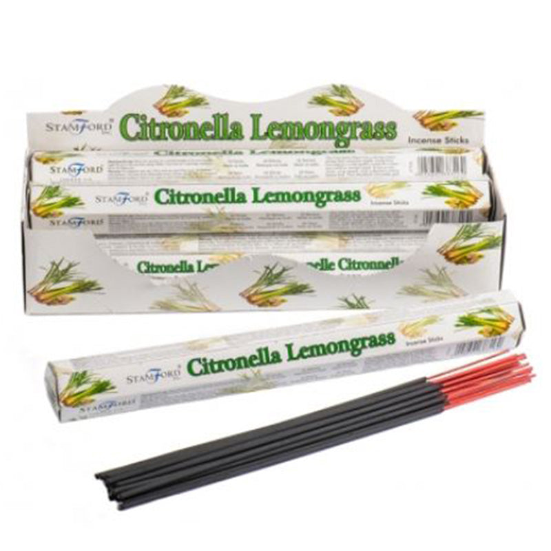 Stamford Premium Hex Incense Sticks Citronella & Lemongrass INC523