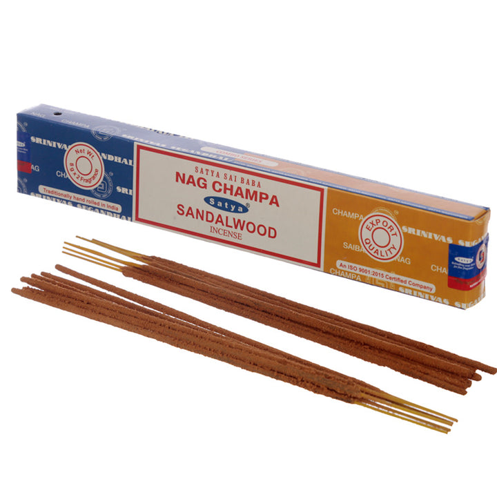 Satya Nag Champa & Sandalwood Incense Sticks INC603