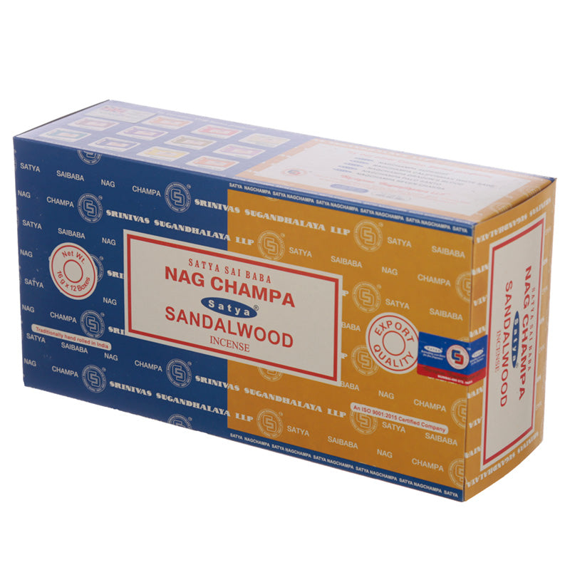 Satya Nag Champa & Sandalwood Incense Sticks INC603