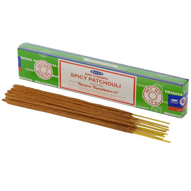 Satya Spicy Patchouli Nag Champa Incense Sticks INC636