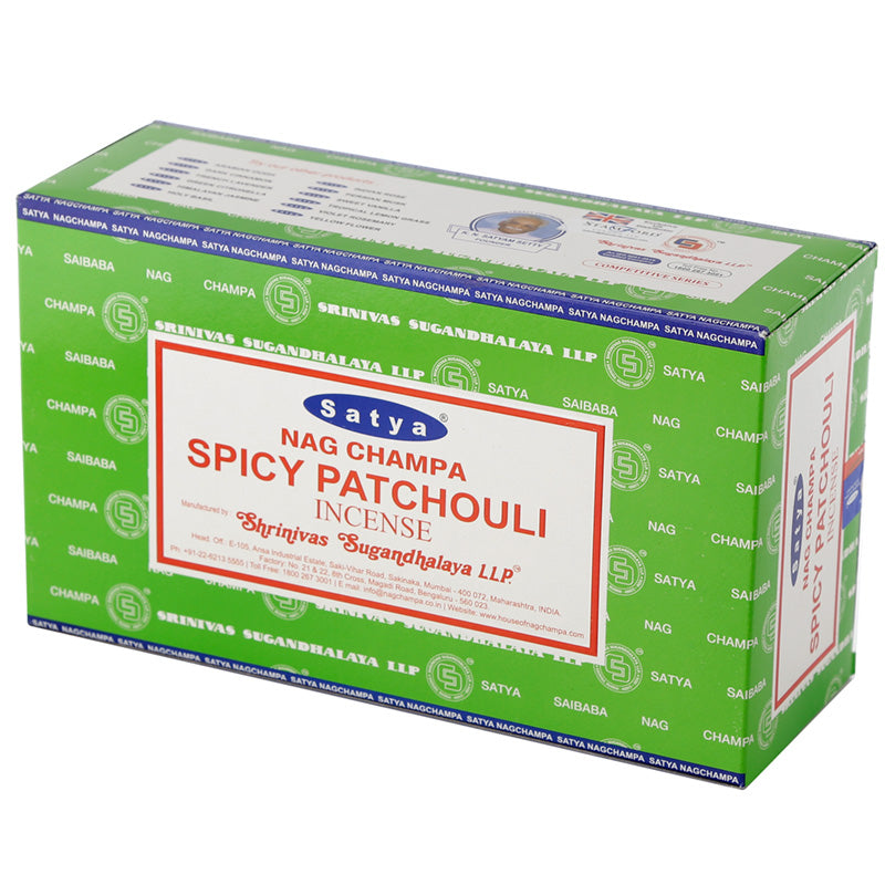 Satya Spicy Patchouli Nag Champa Incense Sticks INC636