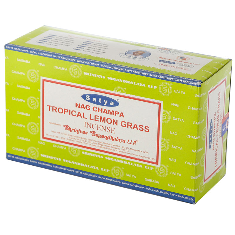 Satya Tropical Lemon Grass Nag Champa Incense Sticks INC638