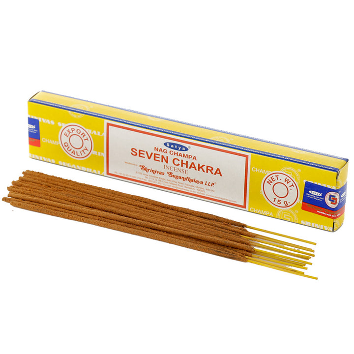 Satya VFM Seven Chakra Nag Champa Incense Sticks INC649