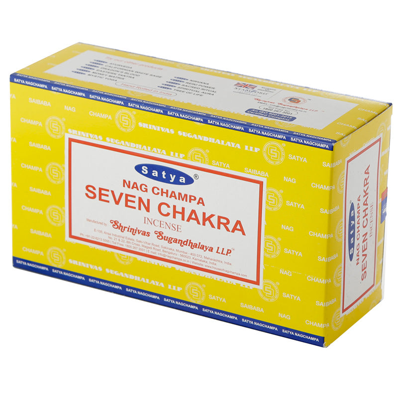 Satya VFM Seven Chakra Nag Champa Incense Sticks INC649
