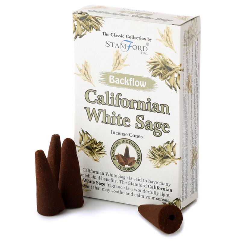 Stamford Backflow Incense Cones Californian White Sage INC661