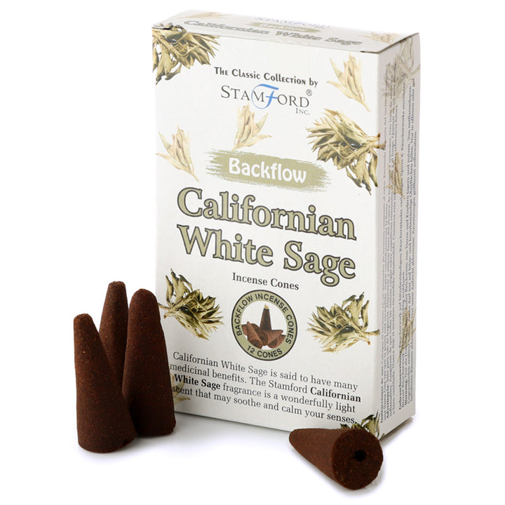 Stamford Backflow Incense Cones Californian White Sage INC661