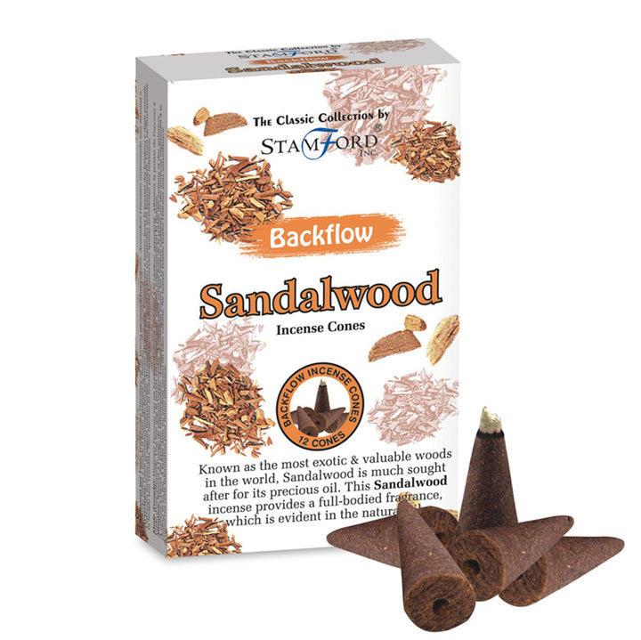 Stamford Backflow Incense Cones Sandalwood INC670