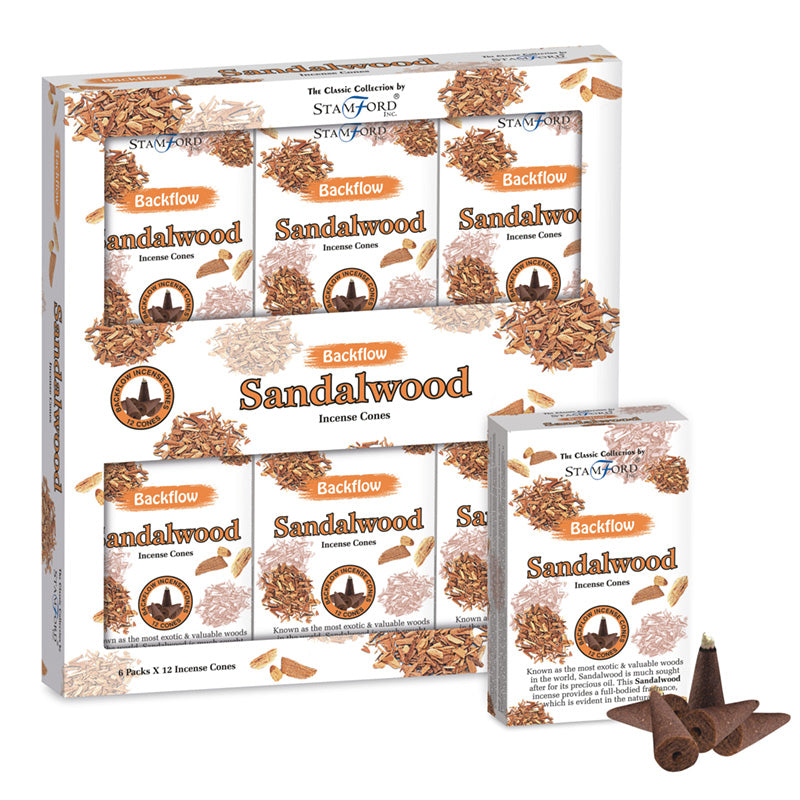 Stamford Backflow Incense Cones Sandalwood INC670
