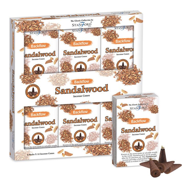 Stamford Backflow Incense Cones Sandalwood INC670