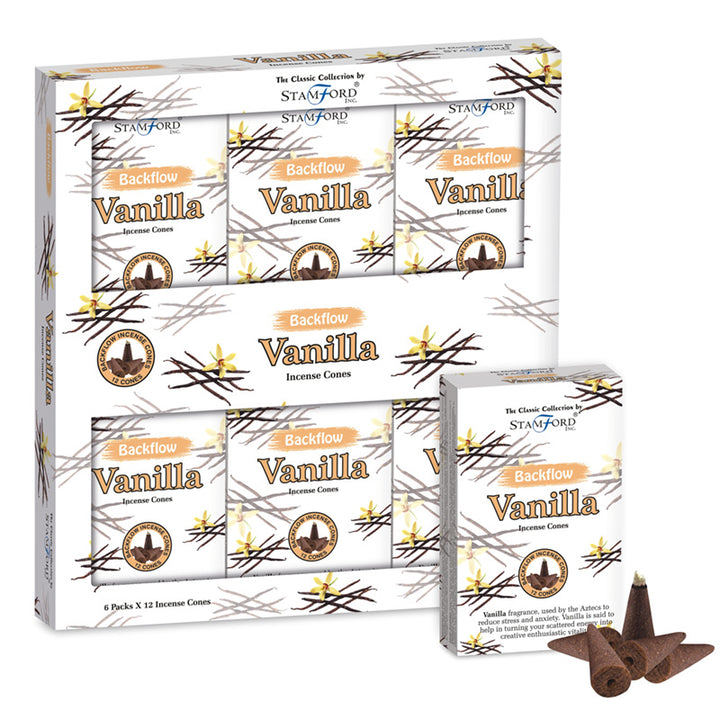 Stamford Backflow Incense Cones Vanilla INC671