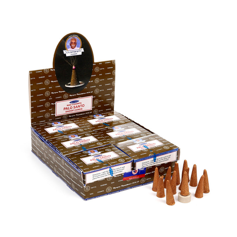 Satya Palo Santo Nag Champa Dhoop Incense Cones INC840