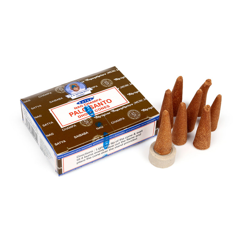 Satya Palo Santo Nag Champa Dhoop Incense Cones INC840