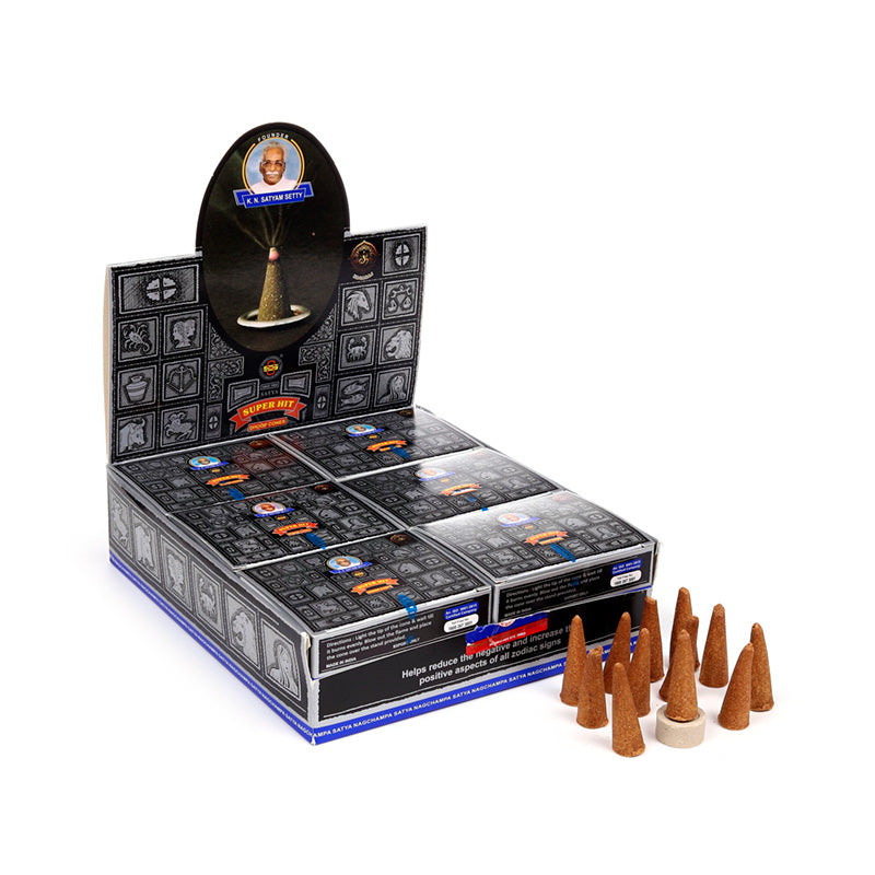 Satya Super Hit Nag Champa Dhoop Incense Cones INC841