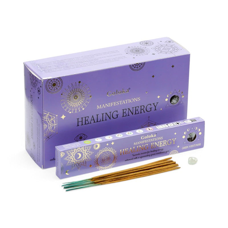 Goloka Manifestations Healing Lavender & Aventurine Gemstone Set INC842