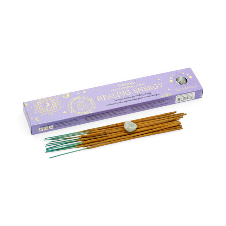 Goloka Manifestations Healing Lavender & Aventurine Gemstone Set INC842