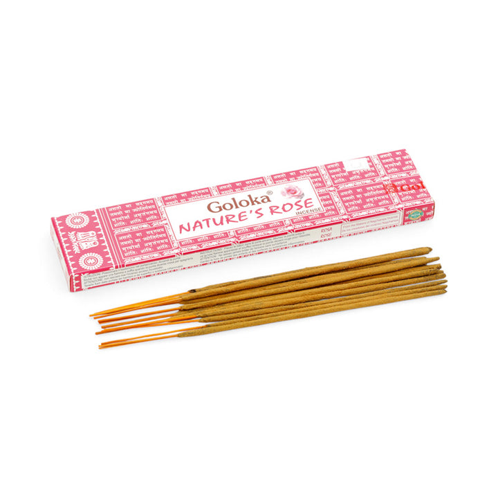 Goloka Nature's Rose Incense Sticks INC848