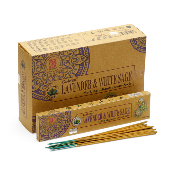 Goloka Organika Lavender & White Sage Incense Sticks INC852