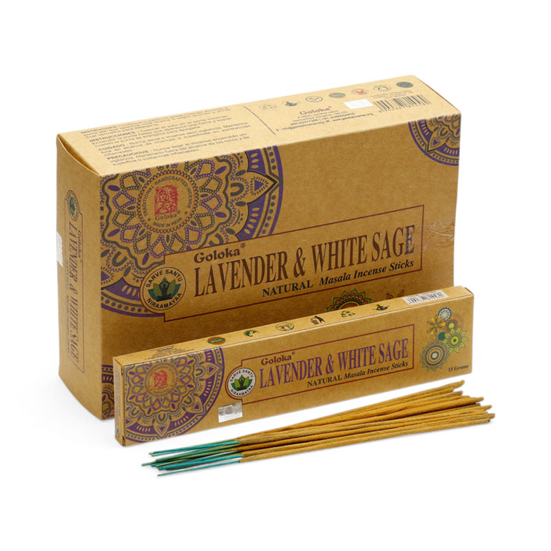Goloka Organika Lavender & White Sage Incense Sticks INC852