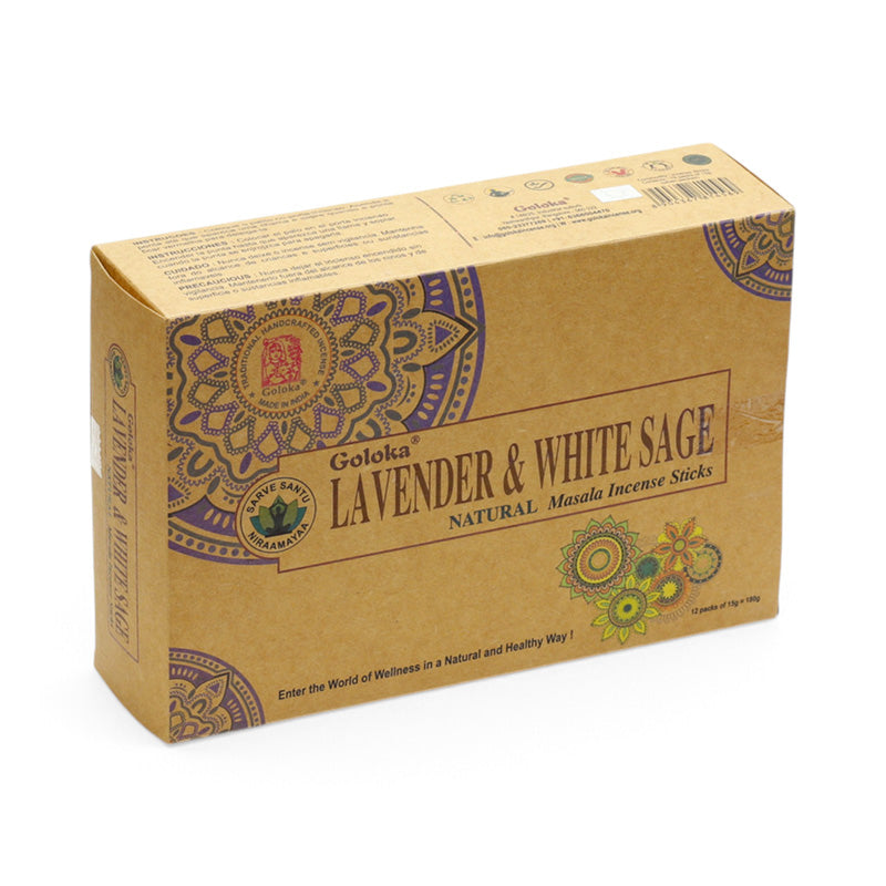 Goloka Organika Lavender & White Sage Incense Sticks INC852