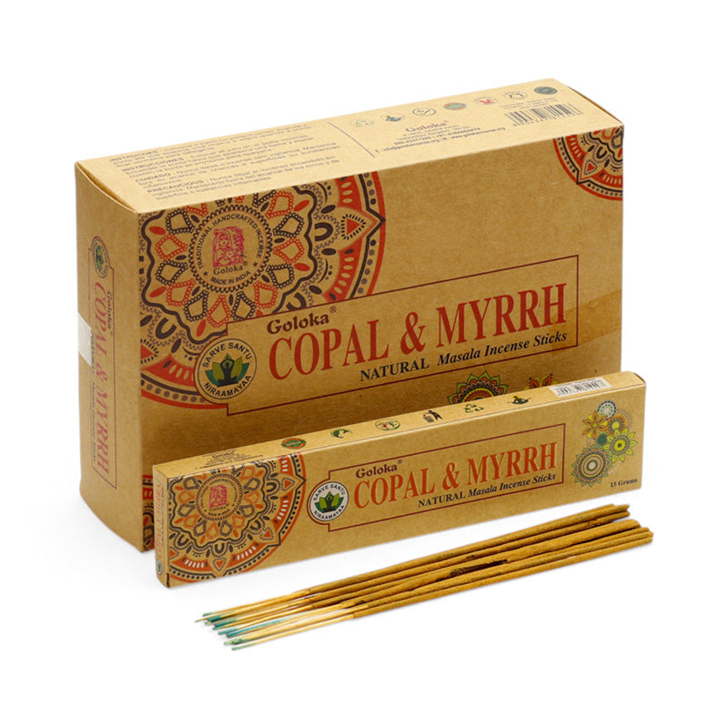 Goloka Organika Copal & Myrrh Incense Sticks INC853