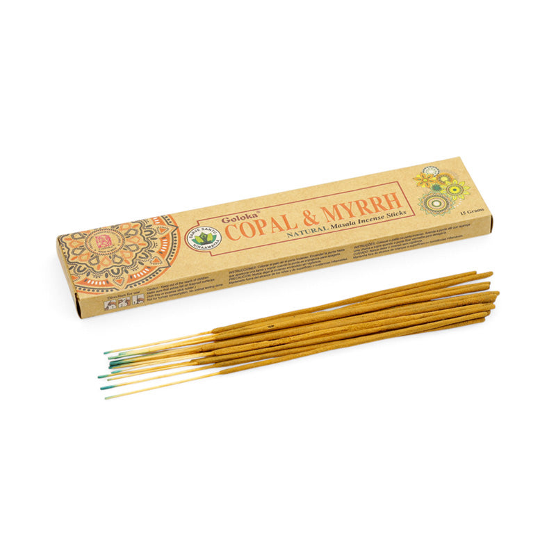 Goloka Organika Copal & Myrrh Incense Sticks INC853