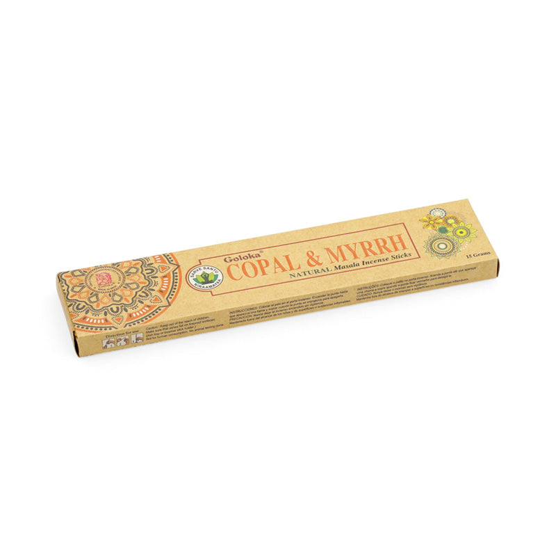 Goloka Organika Copal & Myrrh Incense Sticks INC853