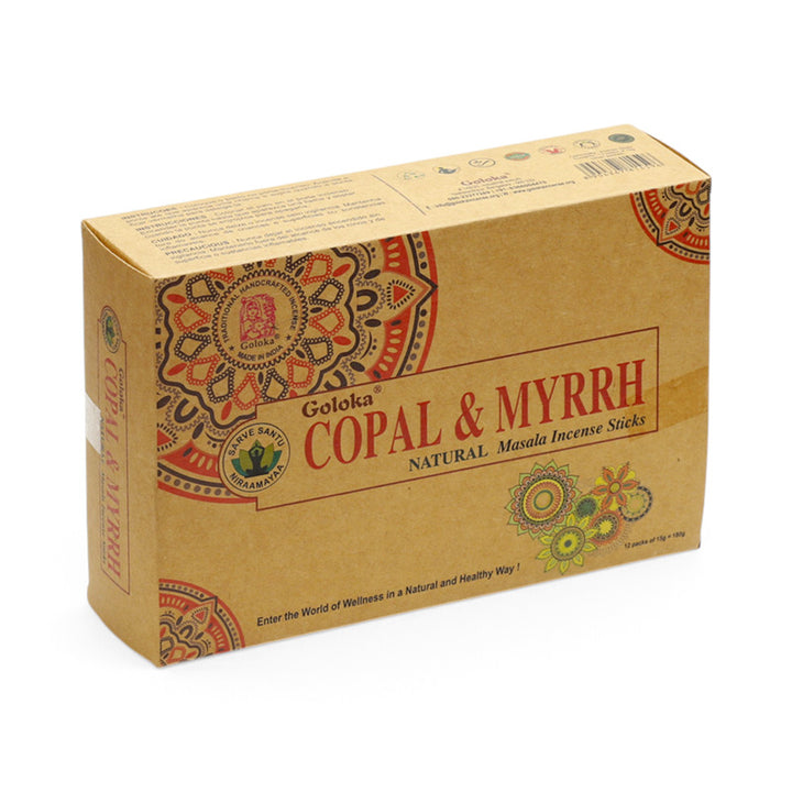 Goloka Organika Copal & Myrrh Incense Sticks INC853