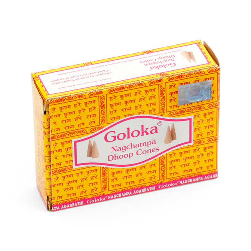 Goloka Nag Champa Dhoop Incense Cones INC854