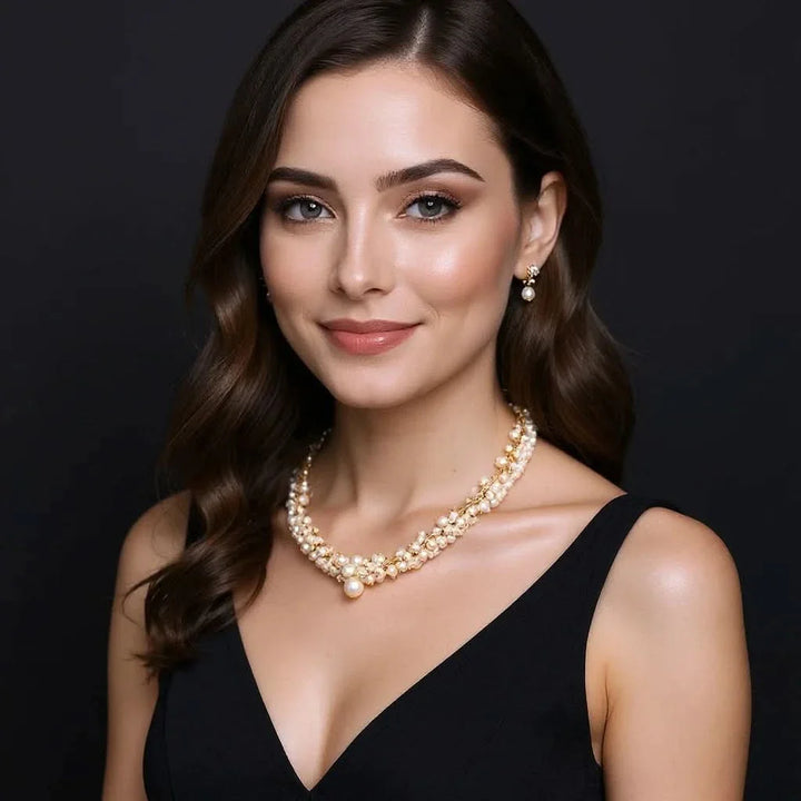 Irresistible Multi Ivory Pearl Necklace