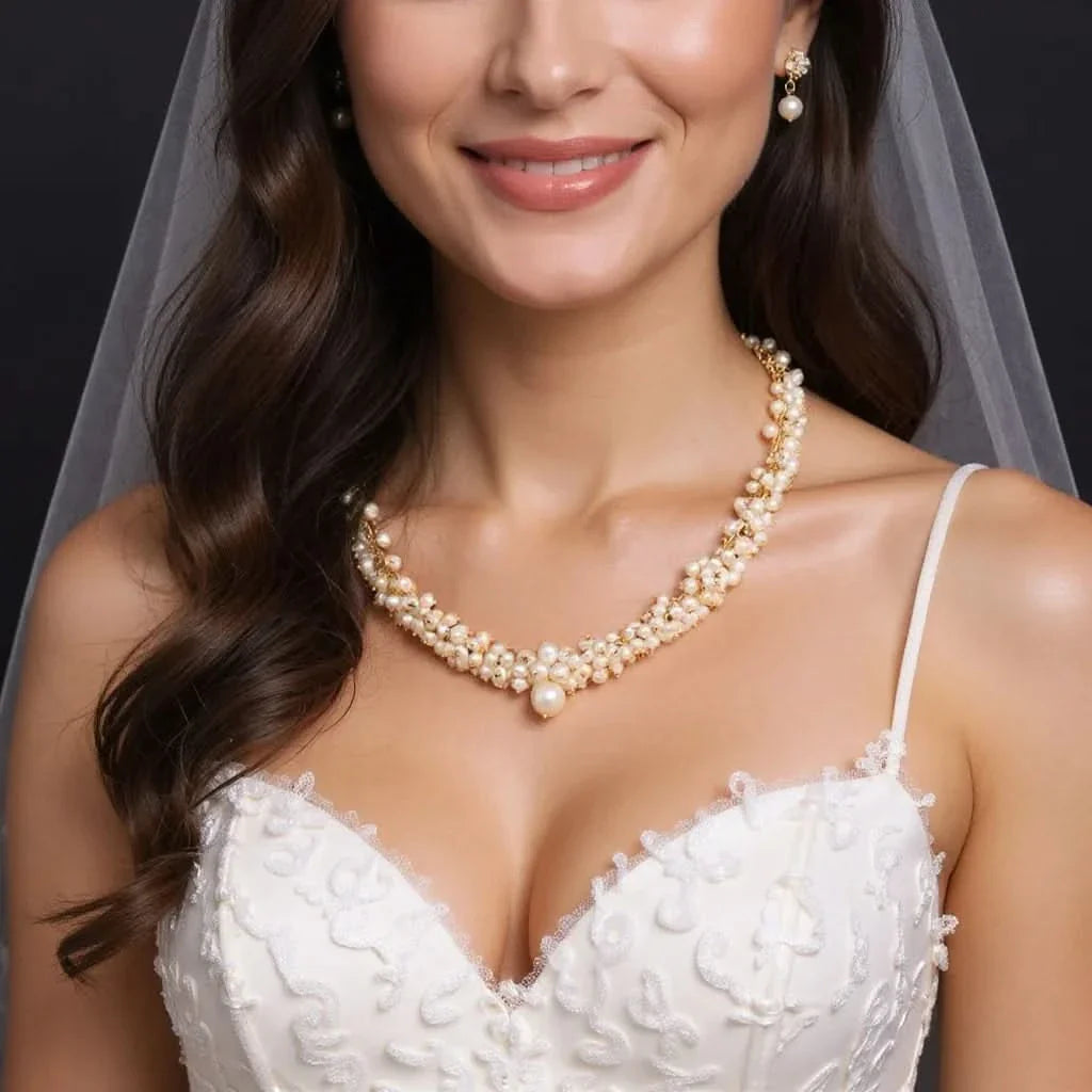 Irresistible Multi Ivory Pearl Necklace