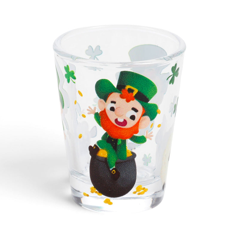 Set of 2 Ireland Luck of the Irish Leprechaun Glass Shot Glasses (50ml) JAR104