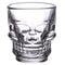 Set of 2 Skulls and Roses Glass Skull Shot Glasses (60ml) JAR74