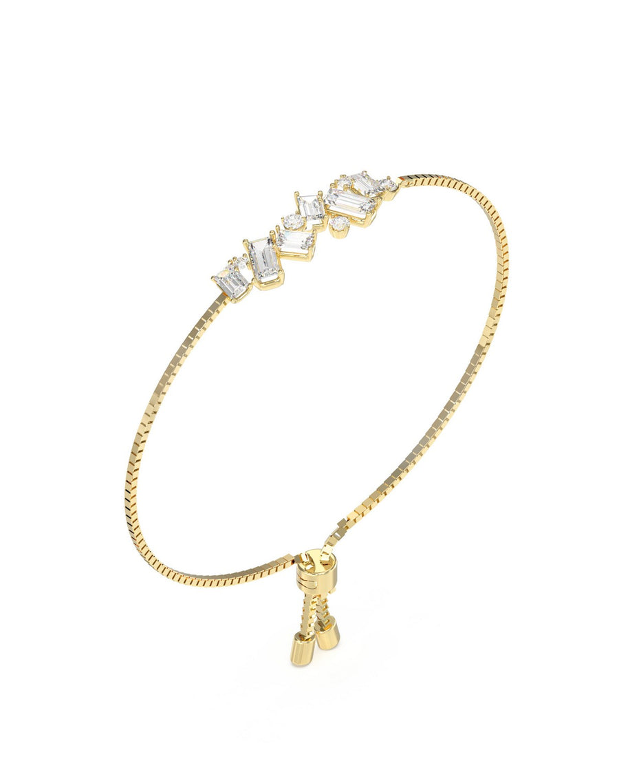 Guess Womens Chandelier Multi Stones Sliding Bracelet UBB05363YG