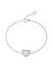 Guess Womens Large L.O.V.E. 12mm Heart Pave Bracelet UBB05461RHL