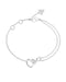 Guess Womens Large Iconique Infinity & Heart Bracelet UBB05531RHL